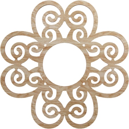 Ekena Millwork Cohen Wood Fretwork Pierced Ceiling Medallion, Red Oak, 16"OD x 5 1/2"ID x 3/8"T CMWP16X16X0375CORO